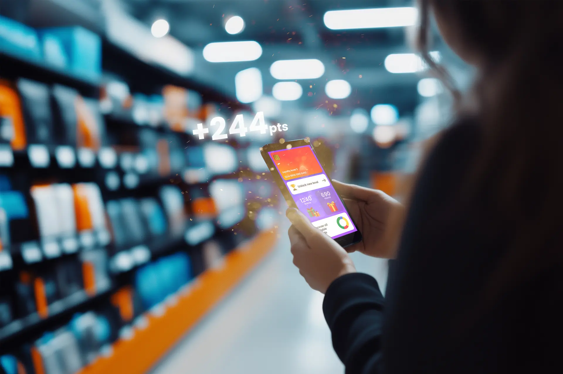 Gamified loyalty program with points and missions to boost engagement