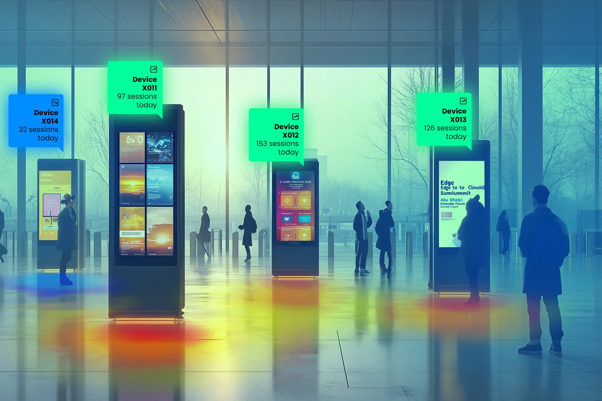 Data collection and monitoring of on-site interactions