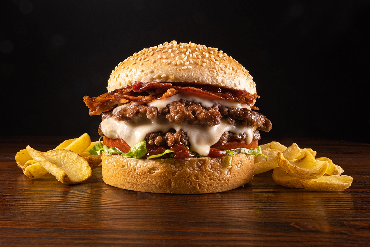 One of the burgers from the Old Wild West brand, part of Cigierre