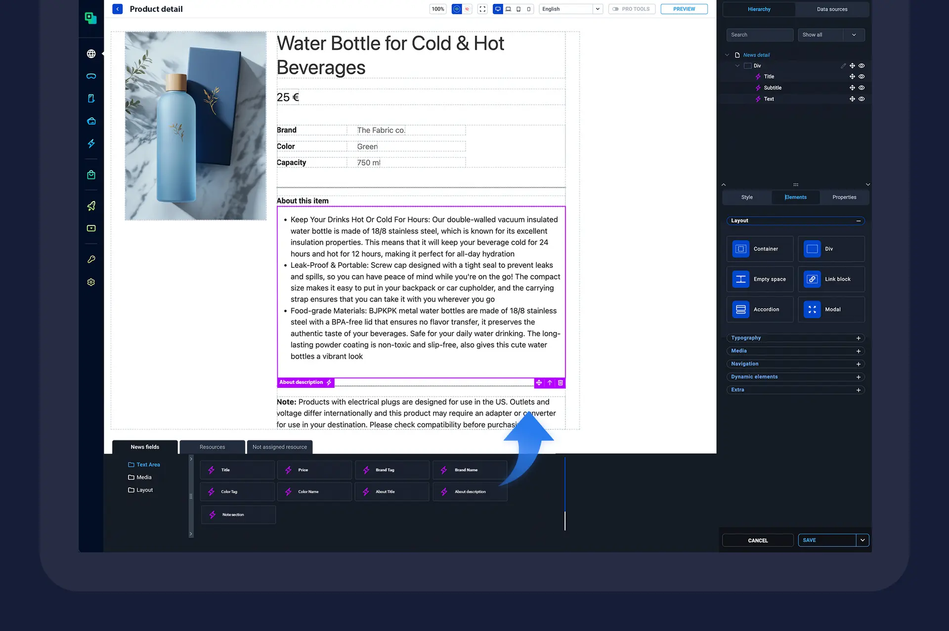 Enhance web pages and online experiences with dynamic data sources