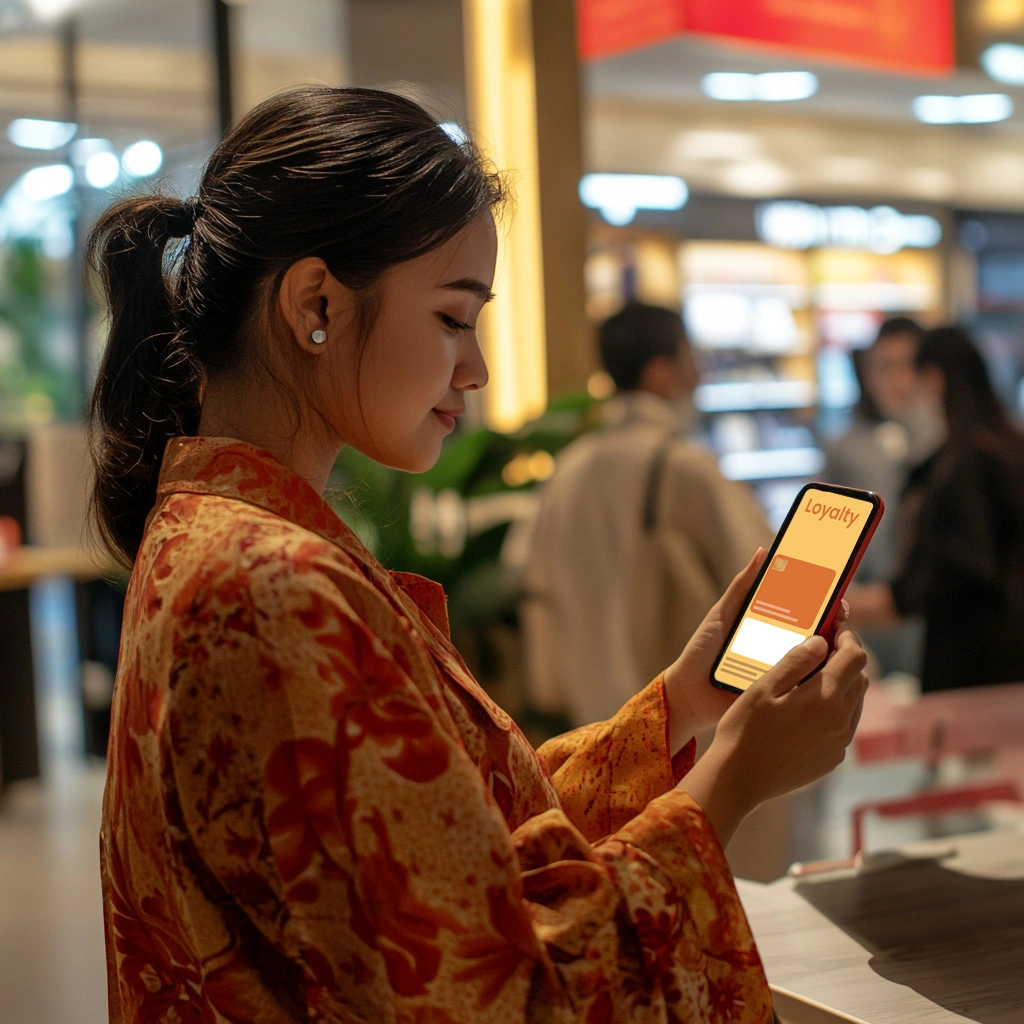 Digital loyalty program, accessible via mobile without the need for physical cards