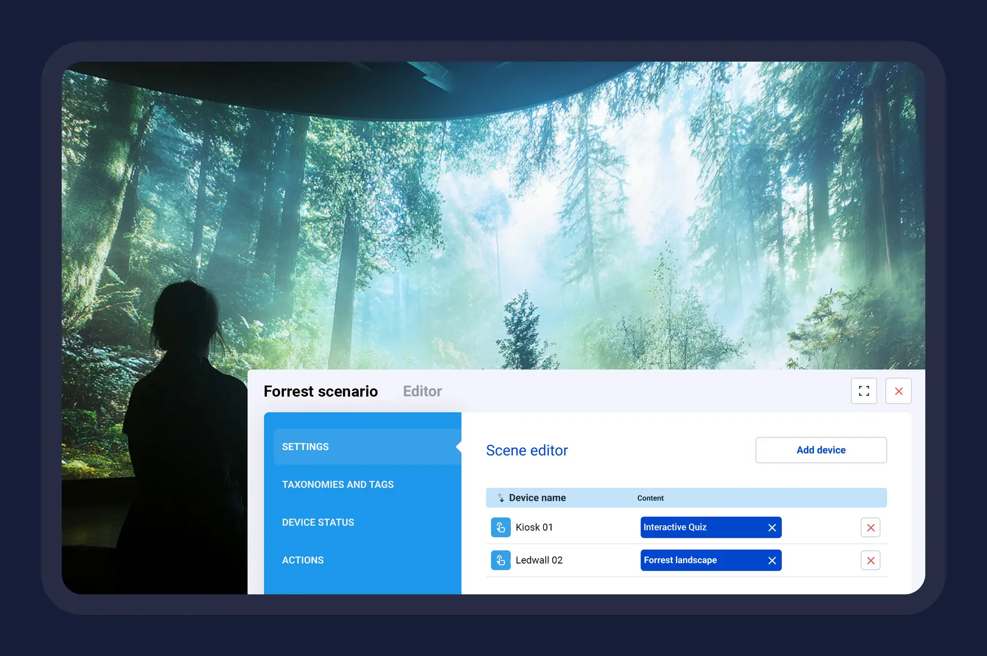 Set up and assign experiences to devices with a single click